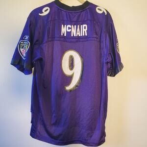 Reebok Baltimore Ravens McNair Jersey Boys XL 14-16 Purple NFL OnField